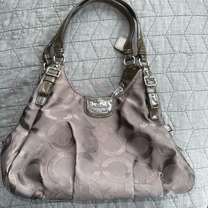 Coach Metallic Brown Shoulder Bag
